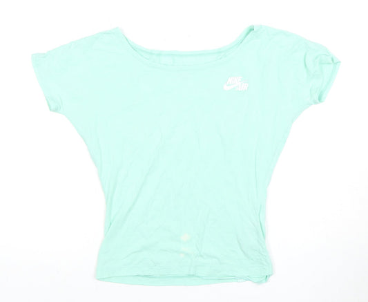 Nike Women's Green 2XS T-Shirt Casual Short Sleeve