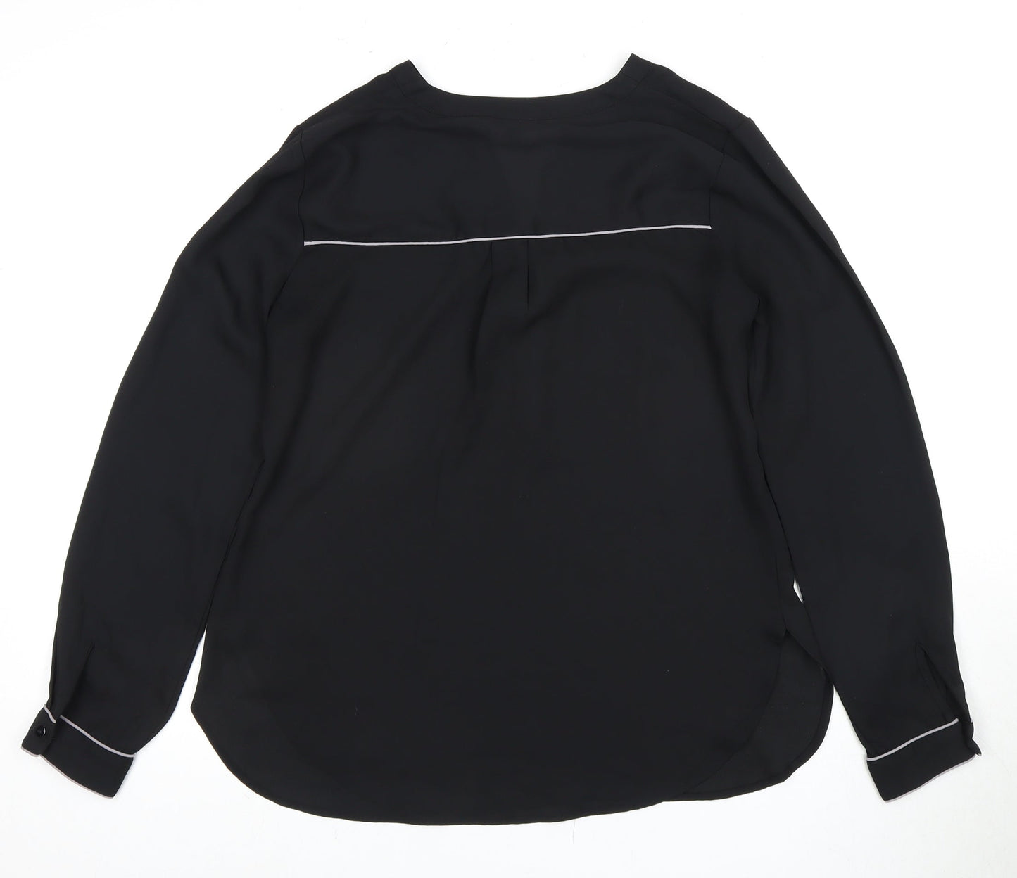 Womens UK Size 12 Warehouse Black  Blouse