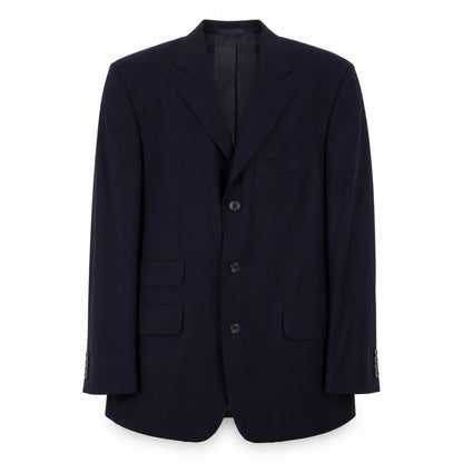 T.M.Lewin Men's Blue Wool Blazer 38R Formal