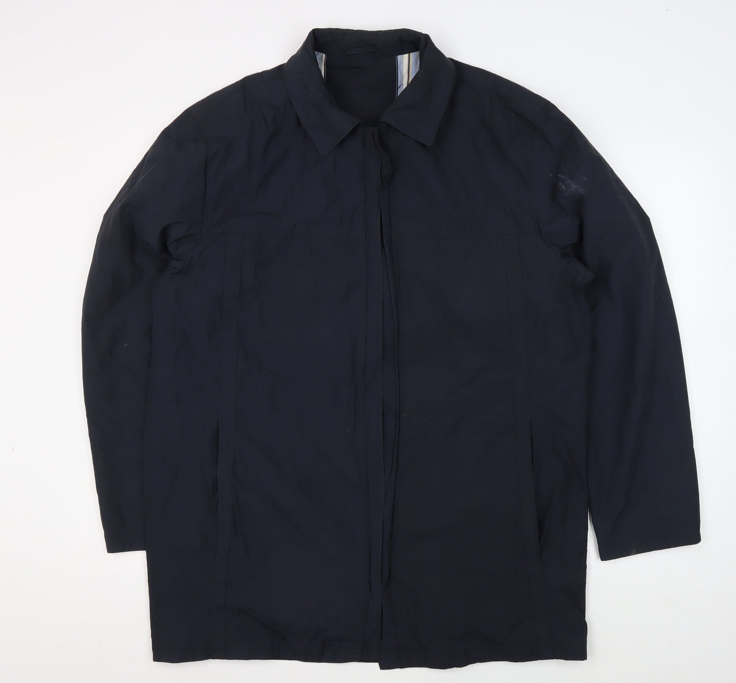 Mens UK Size 52 Baumler Blue Overcoat