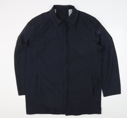 Mens UK Size 52 Baumler Blue Overcoat