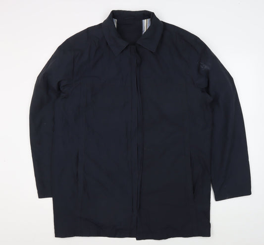 Mens UK Size 52 Baumler Blue Overcoat