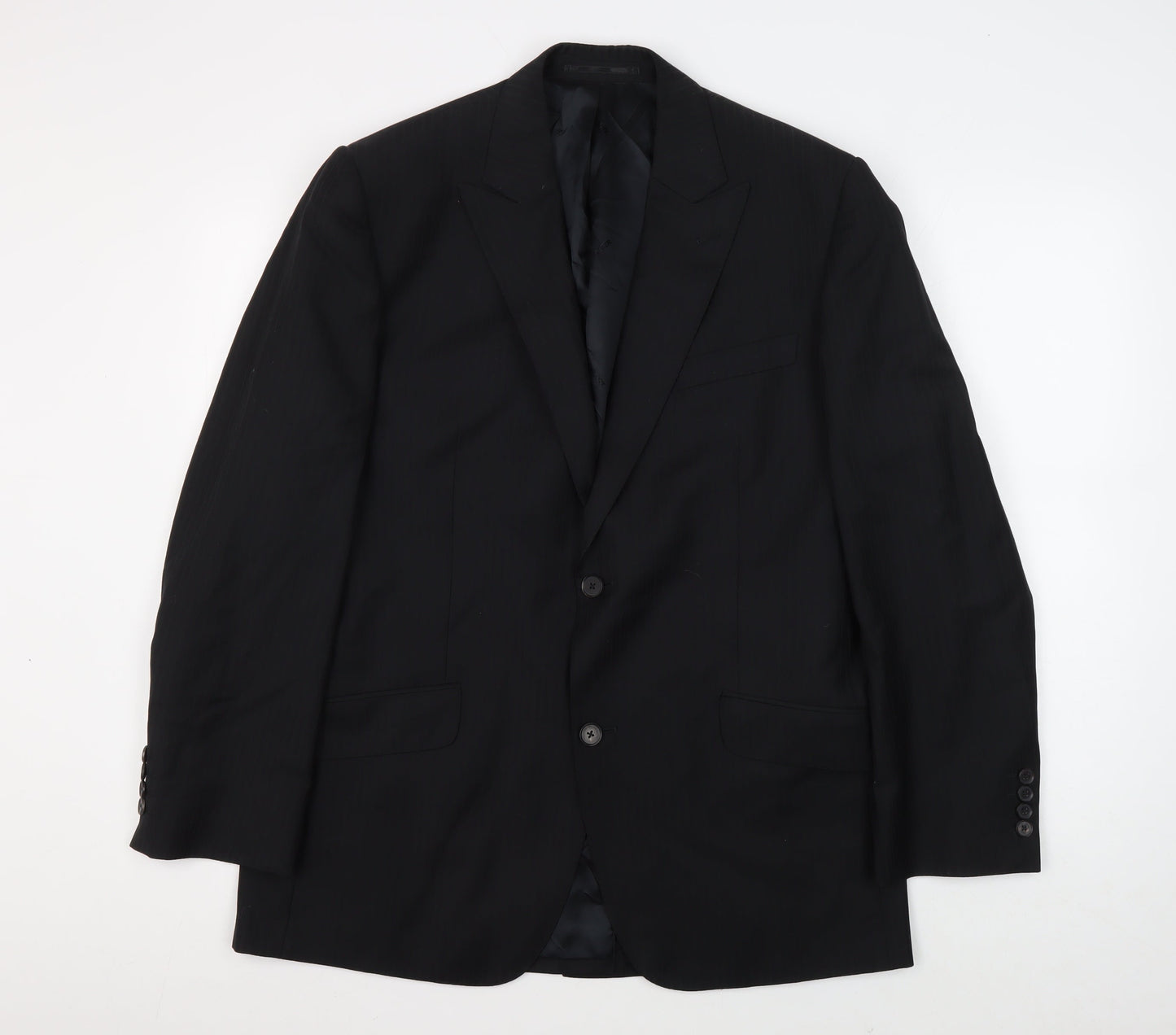Mens UK Size 40 Jaeger Regular Black Suit Jacket