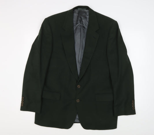 Austin Reed Men's Green Wool Cashmere Blazer 40R