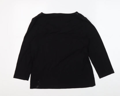 Viyella Women's Black 3/4 Sleeve T-Shirt M
