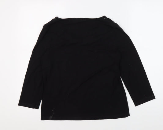 Viyella Women's Black 3/4 Sleeve T-Shirt M