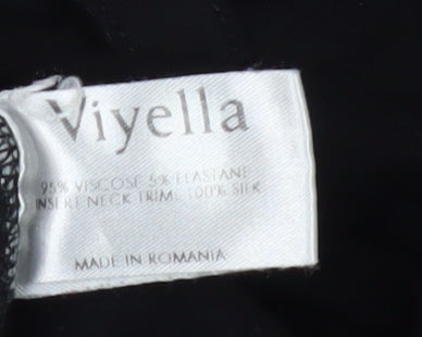 Viyella Women's Black 3/4 Sleeve T-Shirt M
