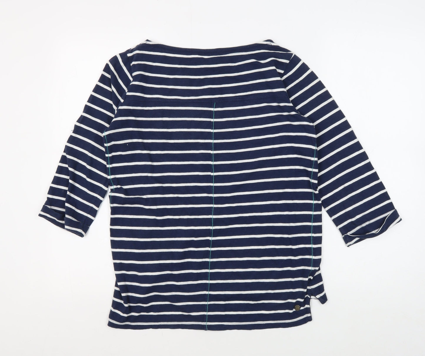 FatFace Women's Blue Striped T-Shirt Size 10
