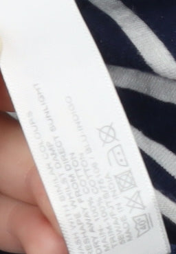 FatFace Women's Blue Striped T-Shirt Size 10