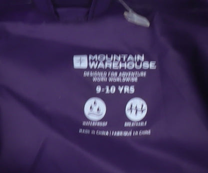Mountain Warehouse Girls Purple Windbreaker Jacket 9-10 Years