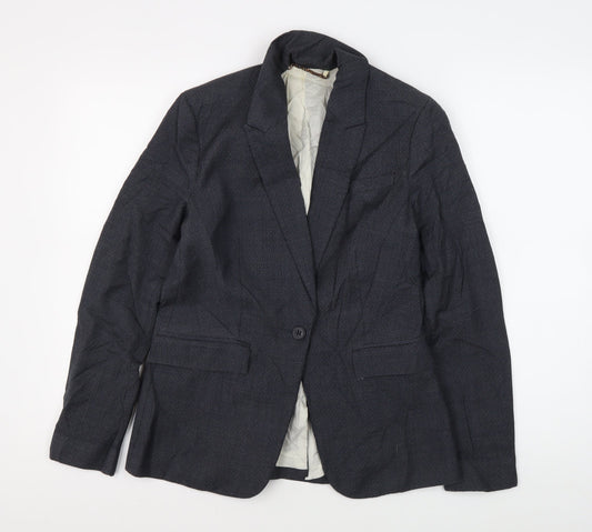 Jigsaw Women's Black Wool Blazer Size 10