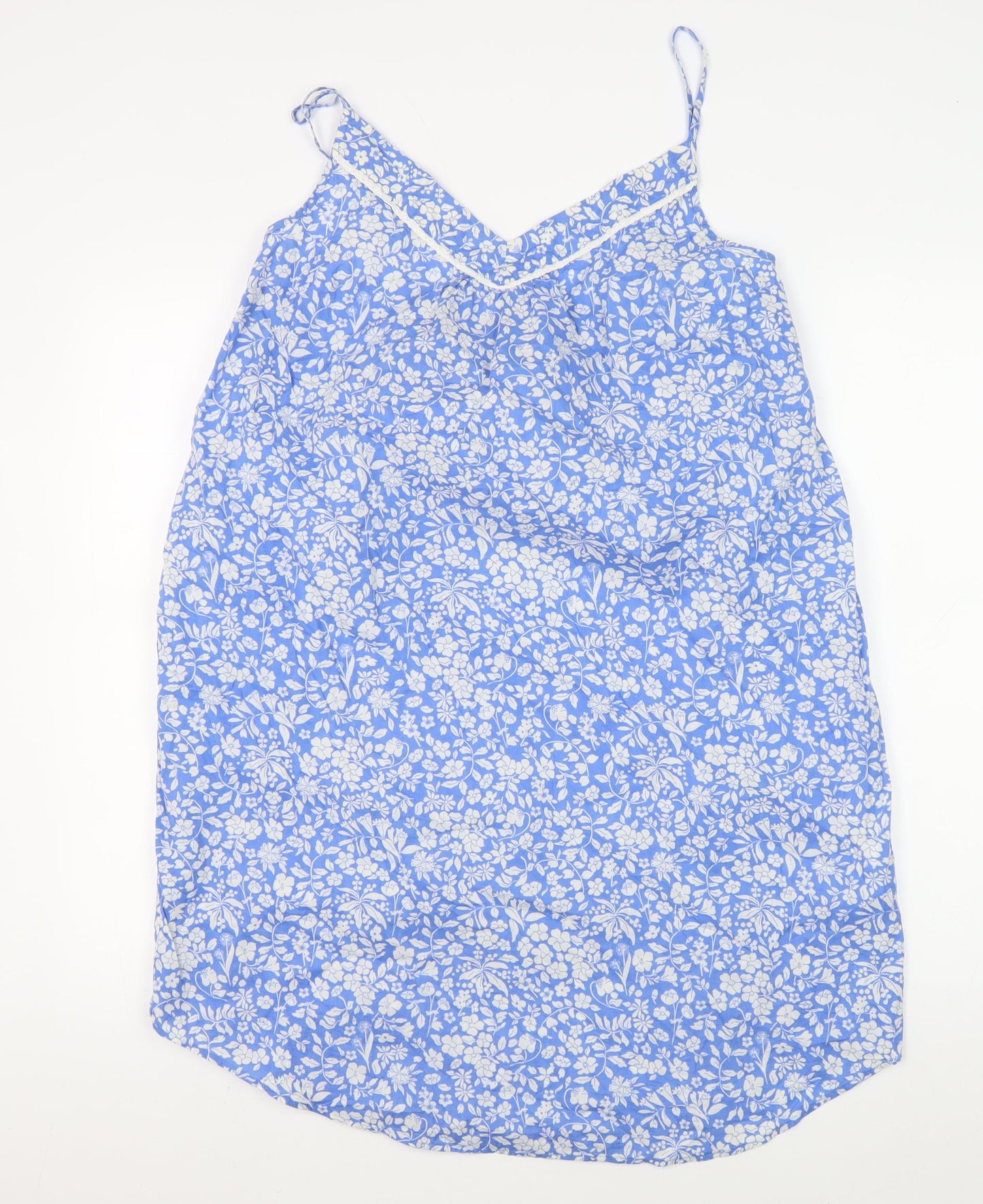 Joules Women's Blue Floral Slip Dress UK 14