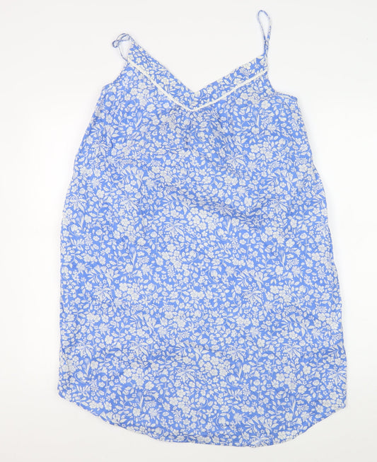 Joules Women's Blue Floral Slip Dress UK 14