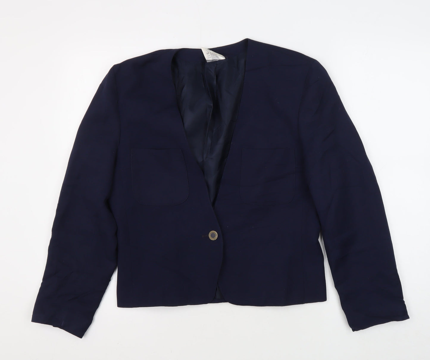 Womens UK Size 12 Alexon Regular Blue Blazer