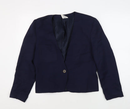 Womens UK Size 12 Alexon Regular Blue Blazer