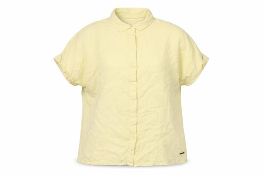 Quba & Co. Women's Yellow Button-Up Shirt