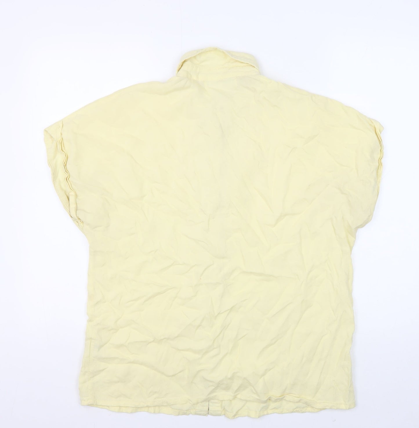 Quba & Co. Women's Yellow Button-Up Shirt