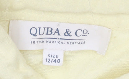 Quba & Co. Women's Yellow Button-Up Shirt