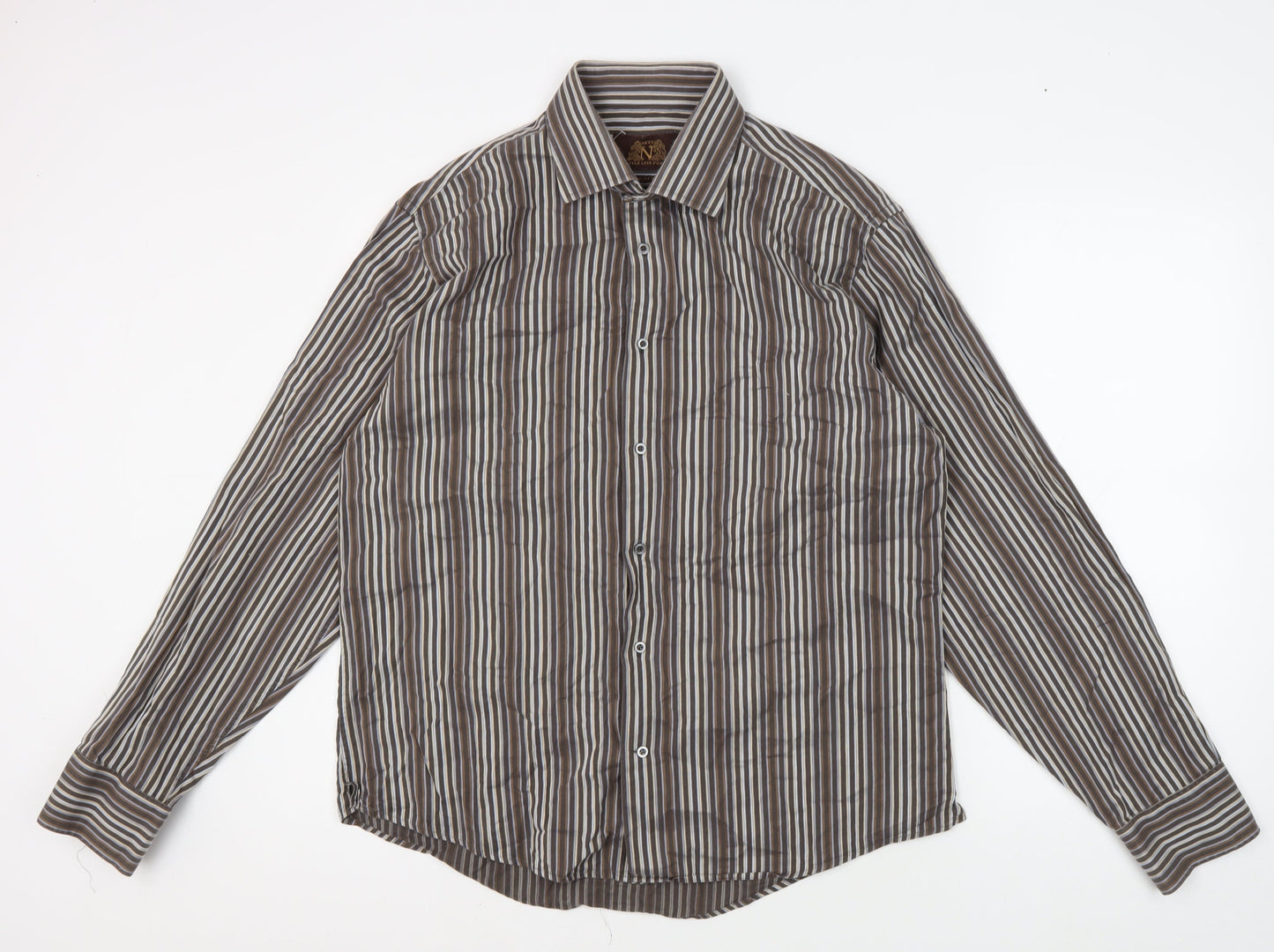 Next Men's Slim Fit Multicoloured Striped Shirt