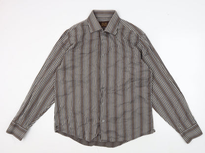 Next Men's Slim Fit Multicoloured Striped Shirt