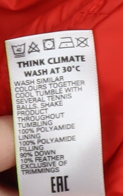 Womens UK Size 6 Marks and Spencer Red Puffer Jacket