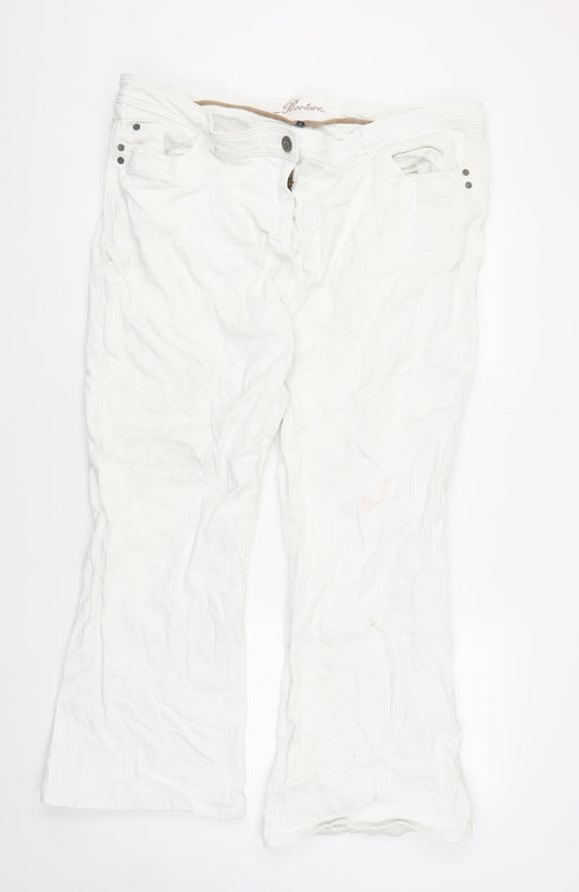 Debenhams Women's White Jeans Size 22
