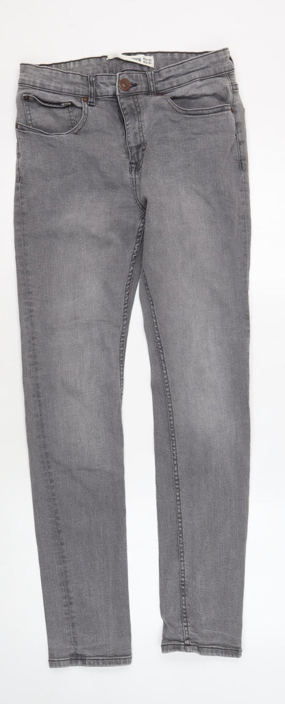 New Look Men's Grey Straight Jeans 32R