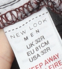 New Look Men's Grey Straight Jeans 32R