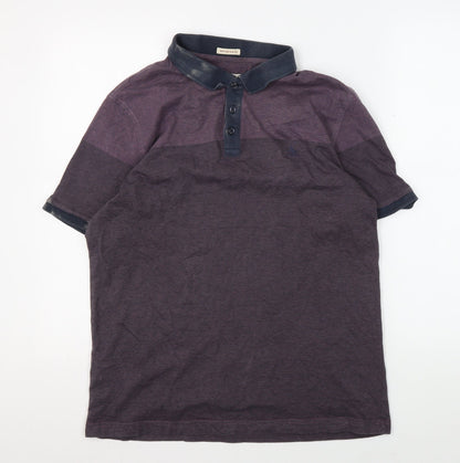 Penguin Men's Purple Polo, L, Cotton Short Sleeve