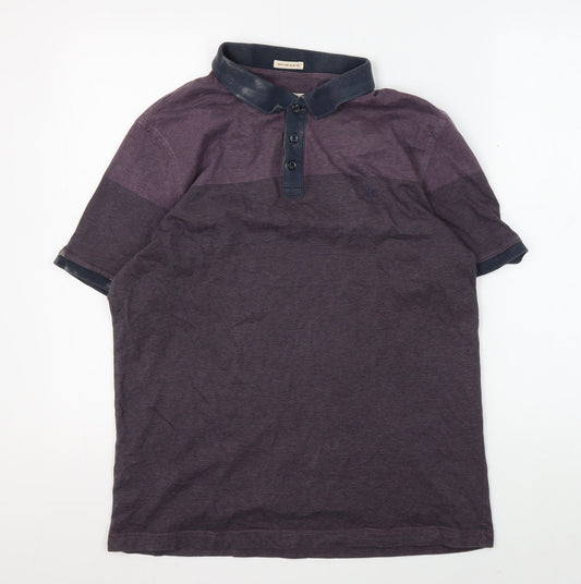 Penguin Men's Purple Polo, L, Cotton Short Sleeve