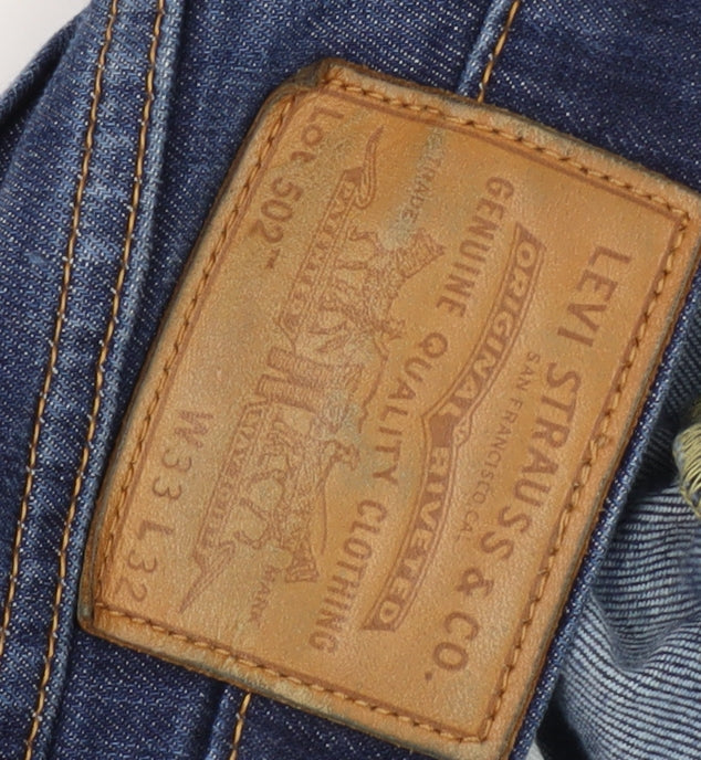 Levi's Men's Blue Straight Jeans - Size M, 33W 32L