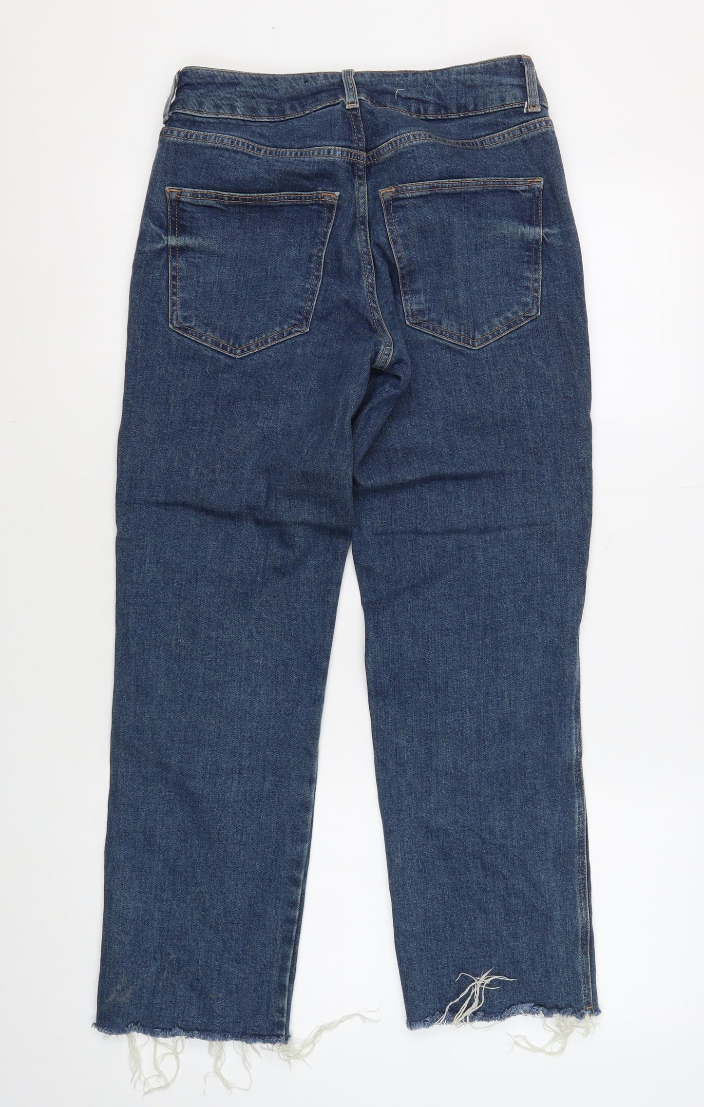 Womens UK Size 8 River Island Regular Fit Straight Blue Jeans