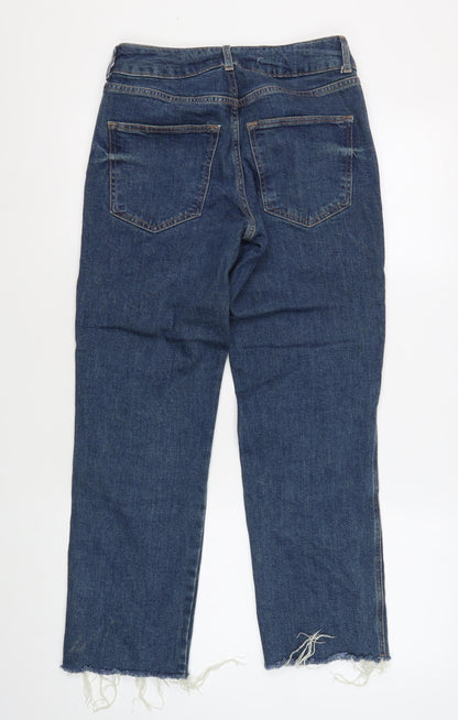 Womens UK Size 8 River Island Regular Fit Straight Blue Jeans