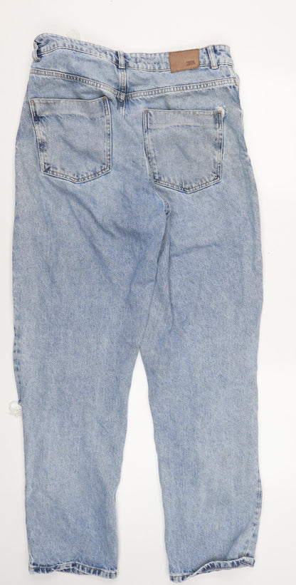 Zara Women's Blue Mom Jeans Size 10 Light Wash