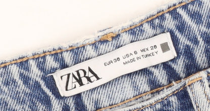 Zara Women's Blue Mom Jeans Size 10 Light Wash