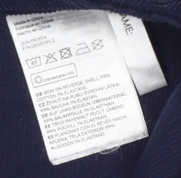 H&M Teens Blue A-Line Corduroy Skirt, Size 12