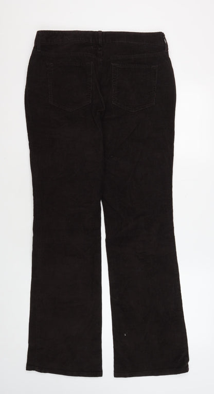 Eddie Bauer Women's Black Corduroy Trousers Size 10