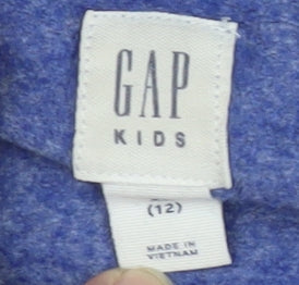 GAP Blue Girls Hoodie Size 12-13Y Logo Pullover