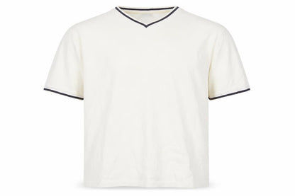 Gap Men's White V-Neck Casual Shirt L