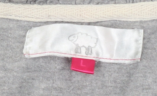 Womens UK Size L Unknown Grey Basic T-Shirt
