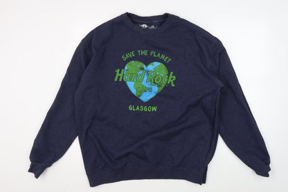 Hard Rock Unisex Blue XL Pullover Sweatshirt