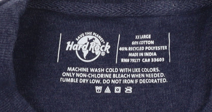Hard Rock Unisex Blue XL Pullover Sweatshirt