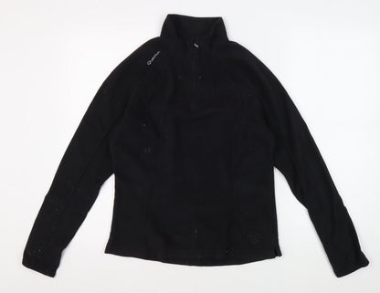 Decathlon Women's Black Fleece Jacket, Size 12, 1/2 Zip