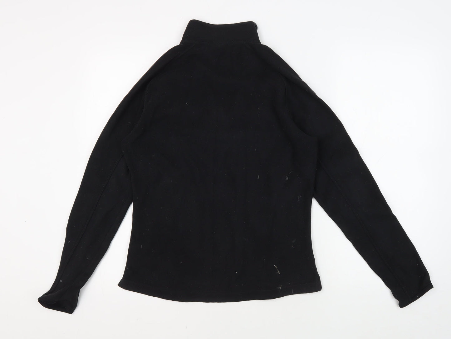 Decathlon Women's Black Fleece Jacket, Size 12, 1/2 Zip