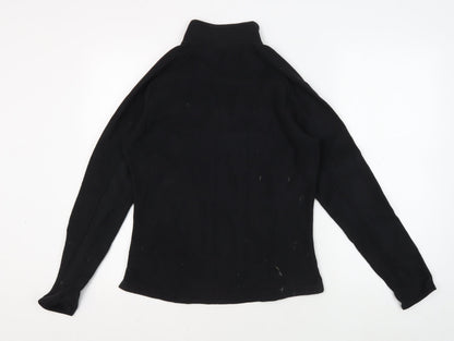 Decathlon Women's Black Fleece Jacket, Size 12, 1/2 Zip
