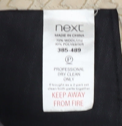 Next Men's Black Dress Pants 36R Wool Blend Formal