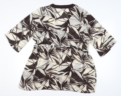 Womens UK Size 24 BM Multicoloured Wrap Blouse