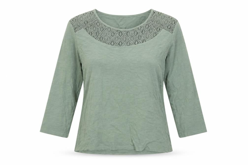 Womens UK Size 10/12 Afibel Green  Blouse