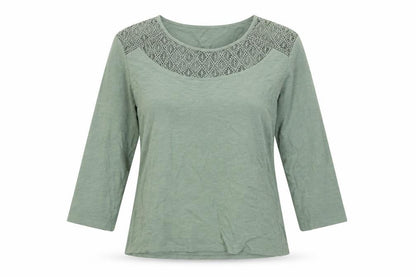 Womens UK Size 10/12 Afibel Green  Blouse