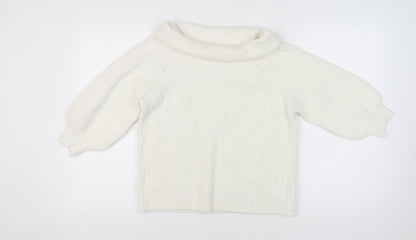 Womens UK Size 12 Miss Selfridge Ivory Pullover Jumper